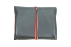 Grand porte-monnaie noir et rouge