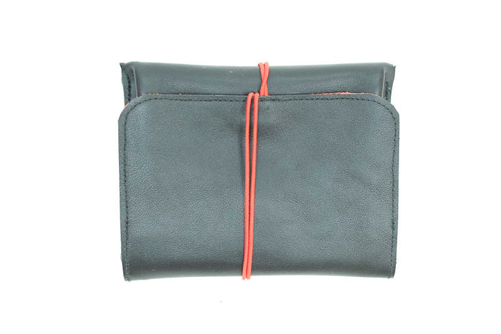 Big money purse wallet leather black