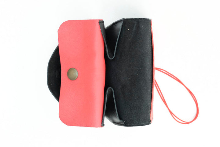 Big money purse wallet leather black