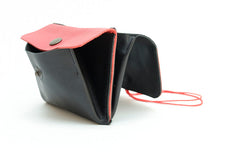 Big money purse wallet leather black