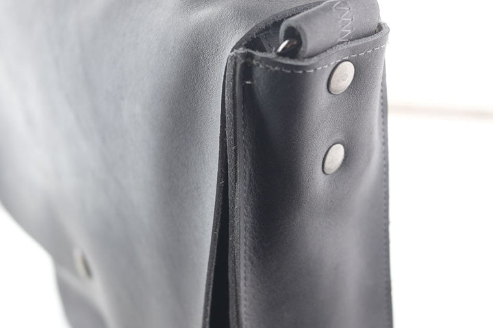 Large bag women leather grey