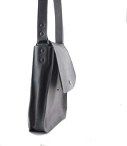 Large bag women leather grey