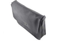 Large bag women leather grey
