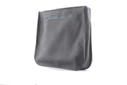 Large bag women leather grey