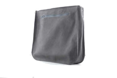 Large bag women leather grey