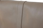 Big handbag leather beige pouch