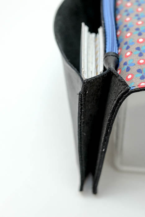 Organiseur cuir noir