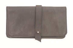 organiseur marron en cuir pour sac