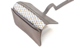 organiseur marron en cuir pour sac