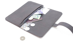 organiseur marron en cuir pour sac