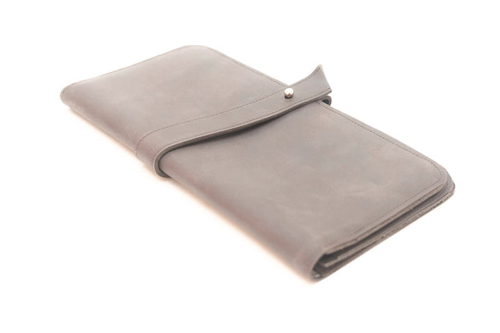 organiseur marron en cuir pour sac