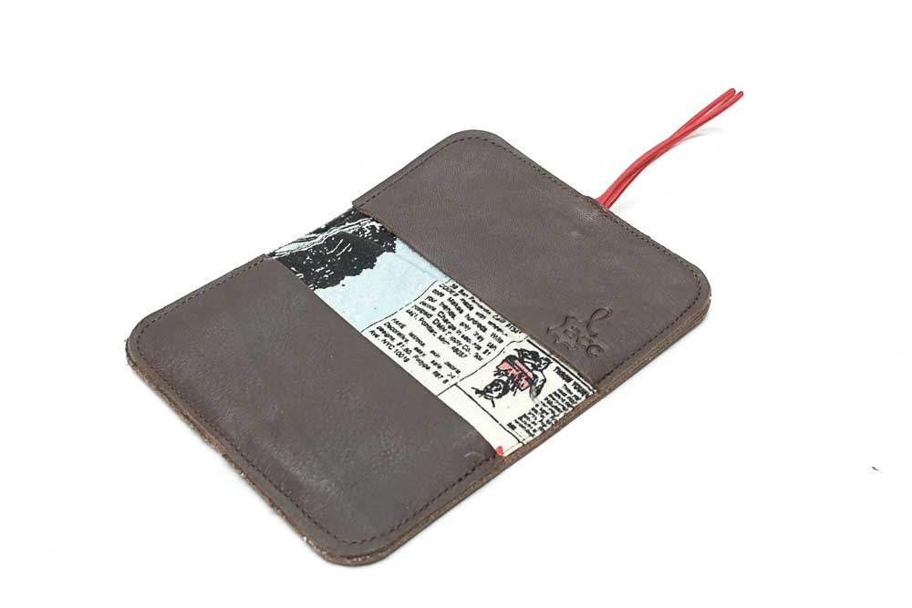 slim leather card wallet