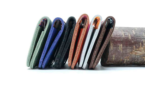 slim leather card wallet