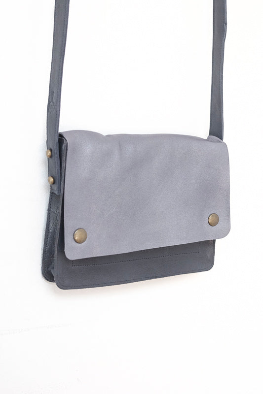 small bag blue leather