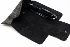 glass leather case black