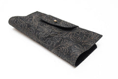 glass leather case black