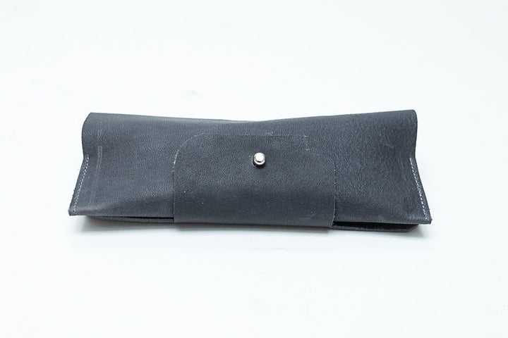 Grey glass leather case