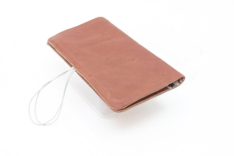 wallet brown leather checkbook 