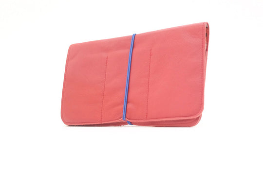 organiseur femme cuir rouge