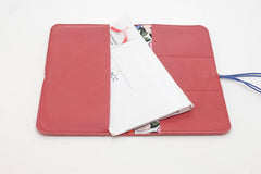 wallet check book leather soft