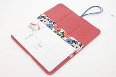 wallet check book leather soft