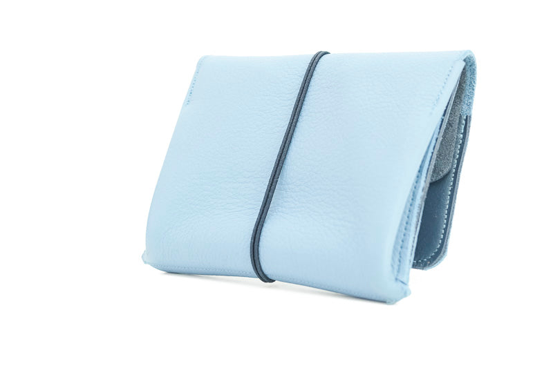 Big purse wallet blue women
