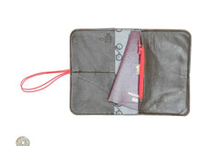 Portefeuille en cuir marron homme