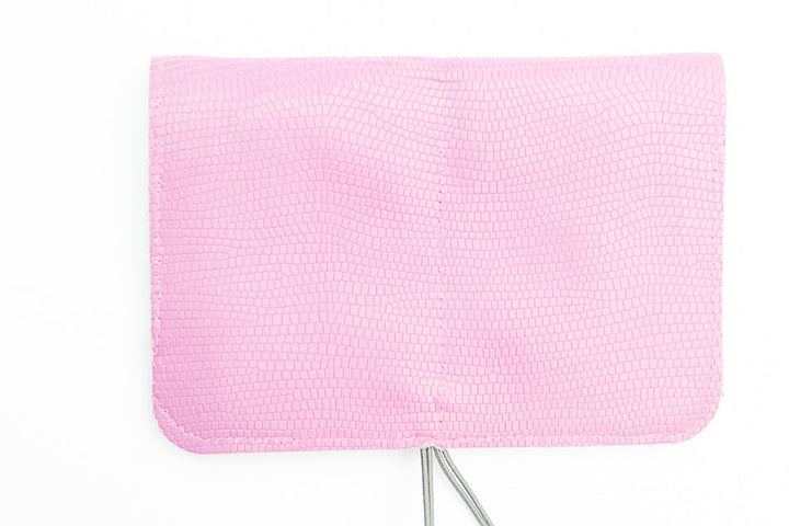 purple leather wallet for women