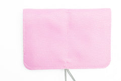 purple leather wallet for women