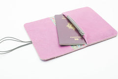 Portefeuille femme cuir violet