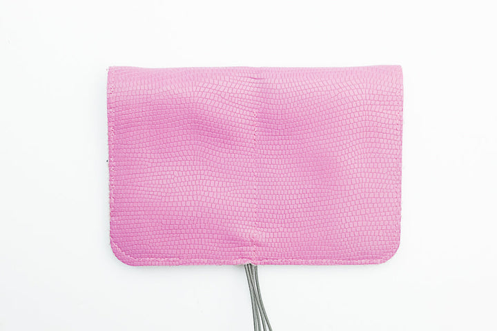 purple leather wallet for women