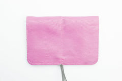 purple leather wallet for women