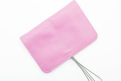 purple leather wallet for women