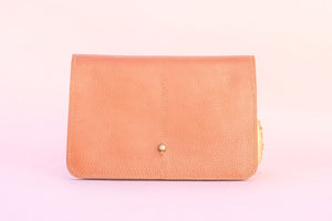 wallet leather color brown