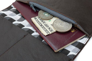 wallet leather brown classic