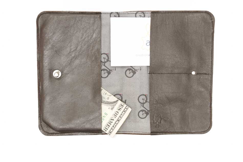 wallet leather brown vintage
