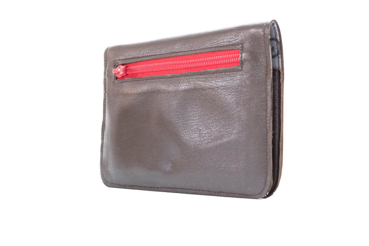 Portefeuille homme marron en cuir