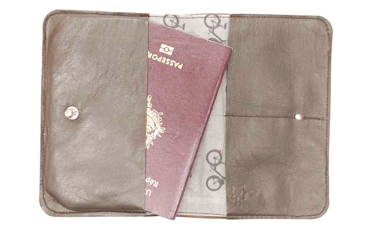 Portefeuille homme marron en cuir