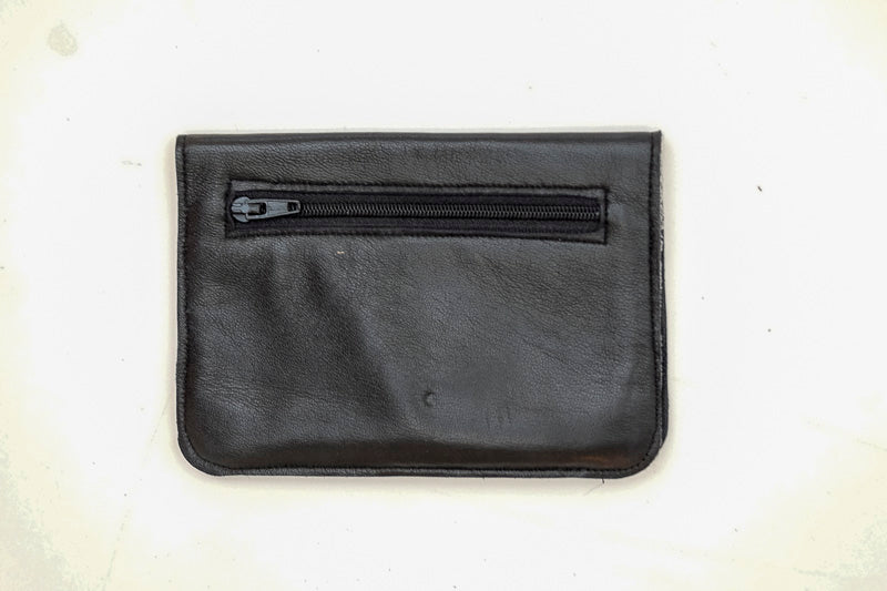 leather black wallet men