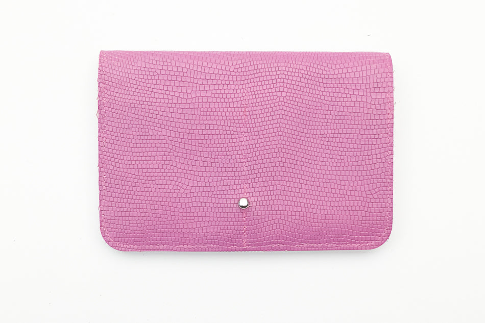 pink leather wallet for women