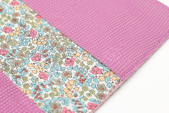 pink leather wallet for women