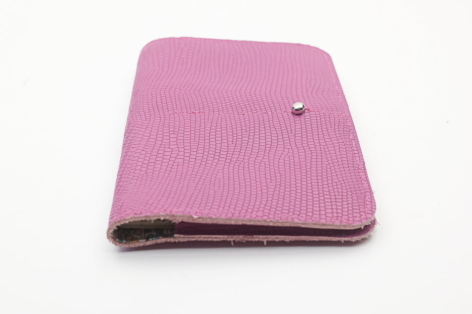 pink leather wallet for women