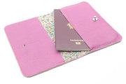 pink leather wallet for women