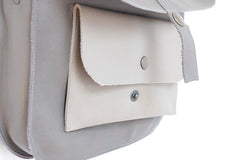 Brown leather handbag woman