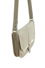 Brown leather handbag woman