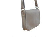 Brown leather handbag woman