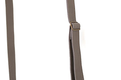 Brown leather handbag woman