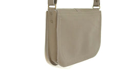 Brown leather handbag woman