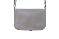 Brown leather handbag woman