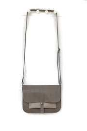 Brown leather handbag woman